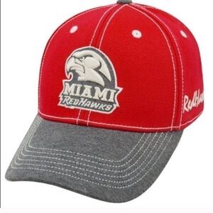 Miami Red Hawks NCAA Red Hat Medium Large NWT